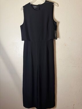 Lulu's Black Sleeveless Wide-Leg Jumpsuit